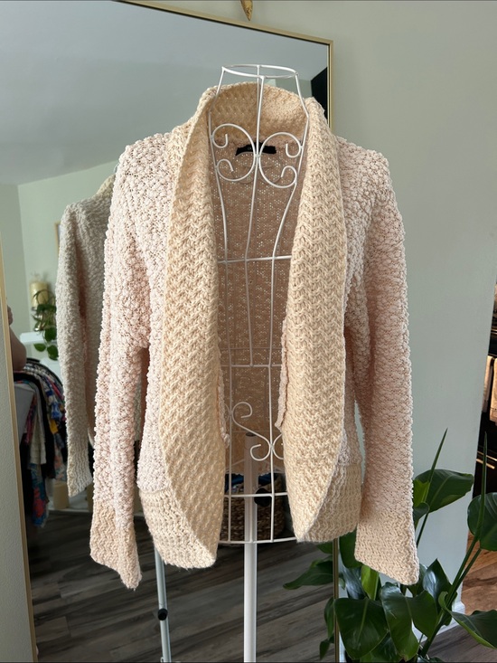 Dokotoo Sweaters - Women’s Cream Chunky Open-Front Knit Cardigan